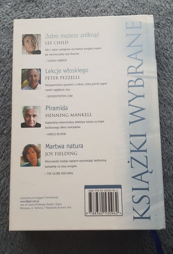 Książki wybrane. Child, Mankell, Fielding, Pezzelli