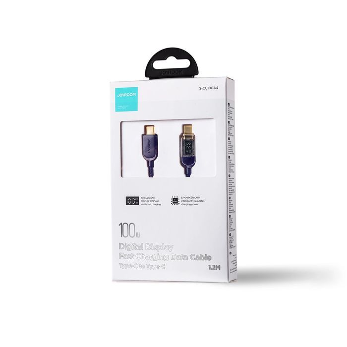 Kabel Joyroom A4 Usb-C / Usb-C 100W 1.2M Z Wyświetlaczem - Niebieski