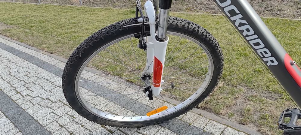 Rower młodzieżowy Btwin rockrider 5.1  rama xs, z dodatkami