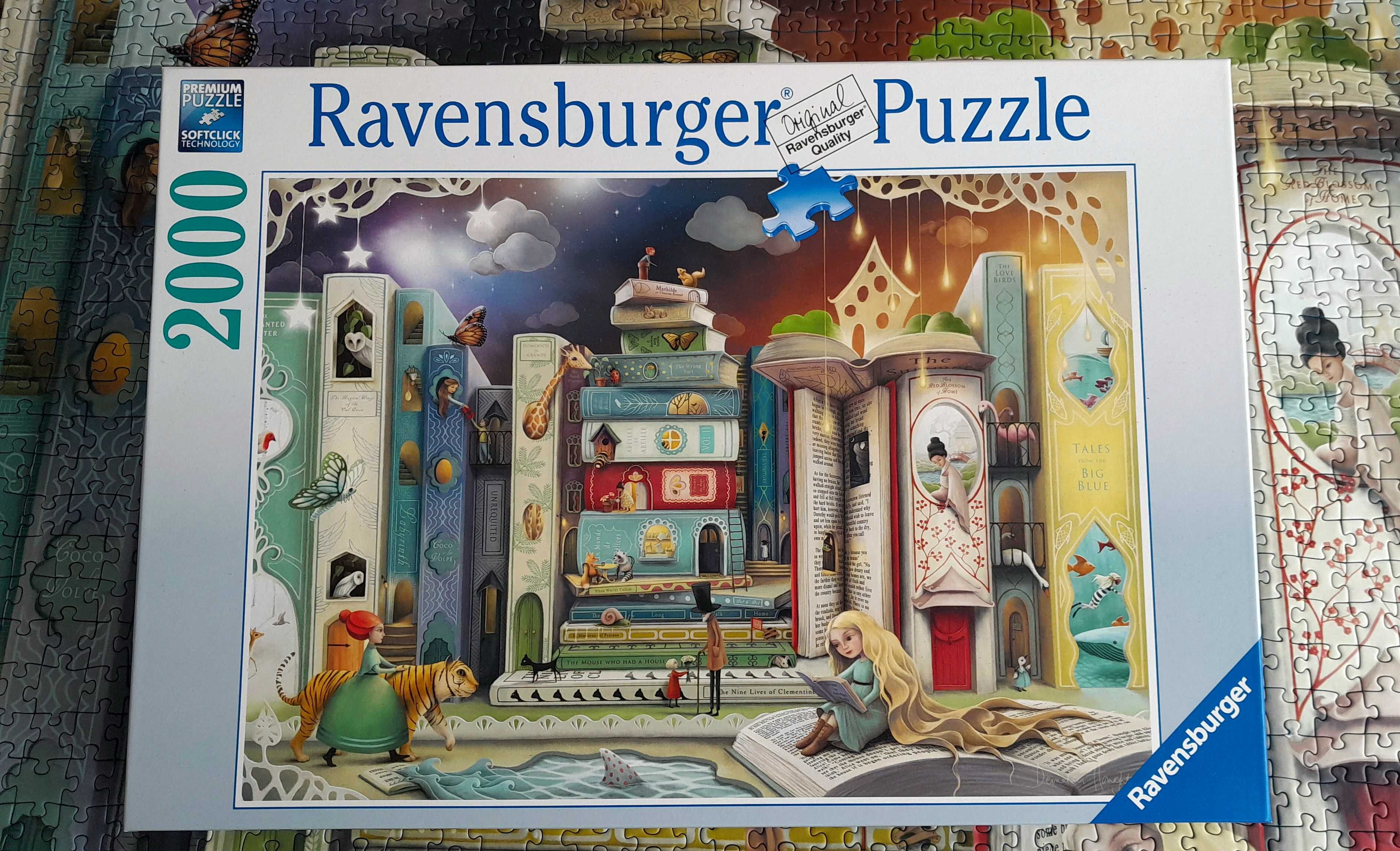 Puzzle ravensburger 2000 dwa pudełka