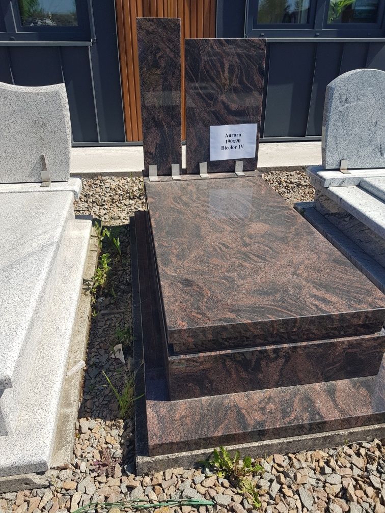 Nagrobki granitowe urny pomniki nowoczesne wzory schody parapety