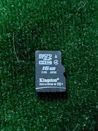 Карта памяти micro SD HC Kingston 16 gb