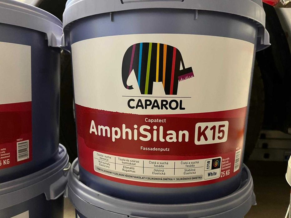 Tynk silikonowy Caparol AmphiSilan K15 kolor Palazzo 205
