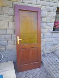 drzwi drewniane z futrynami z demontażu
