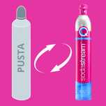 Napełnianie wymiana naboi butli Quick Connect (różowych) Sodastream