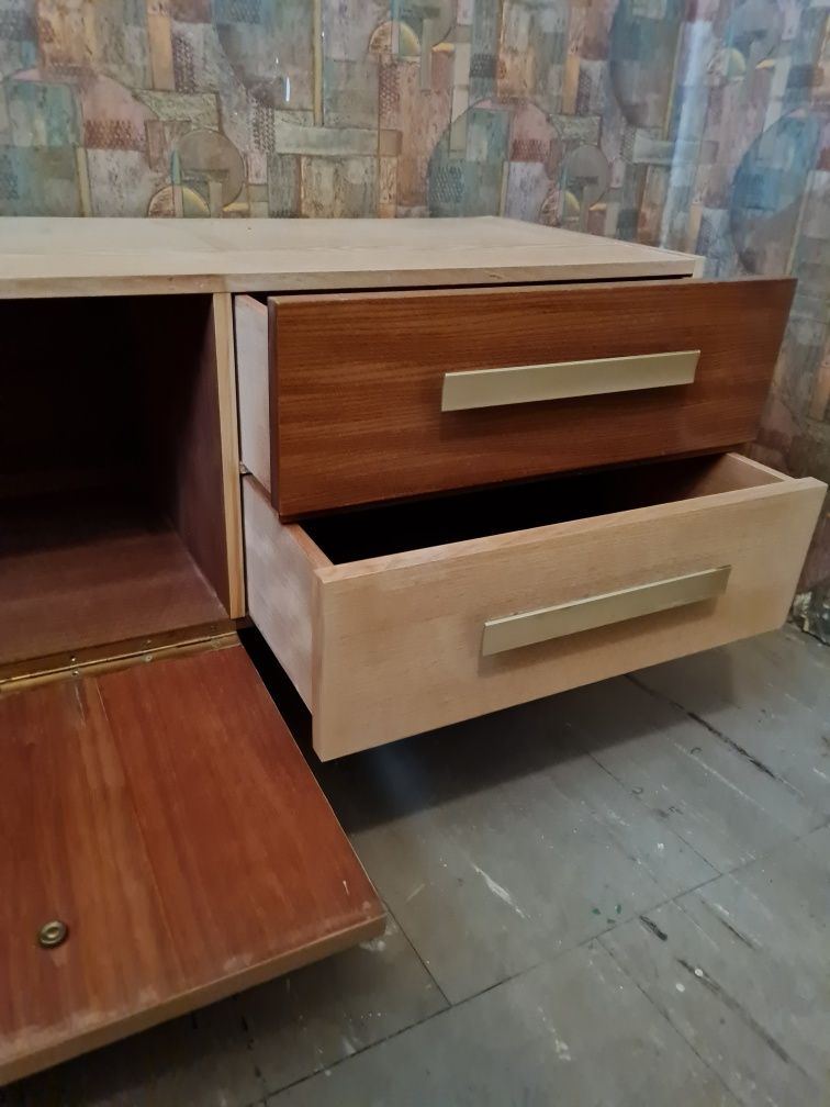 Szafka vintage,mały sideboard, lata 70