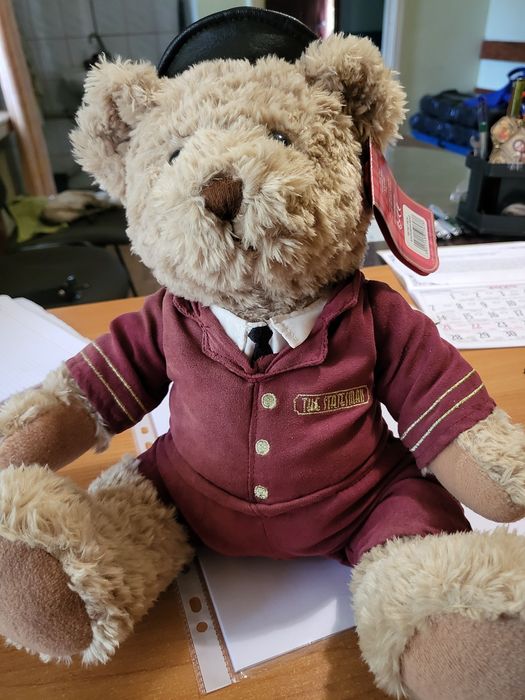 Іграшка ведмедик Начальник поїзду, залізничник, УЗ