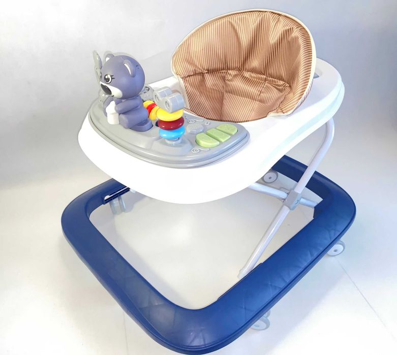 Chodzik dla dziecka MIŚ , miękkie oparcie, zabawki