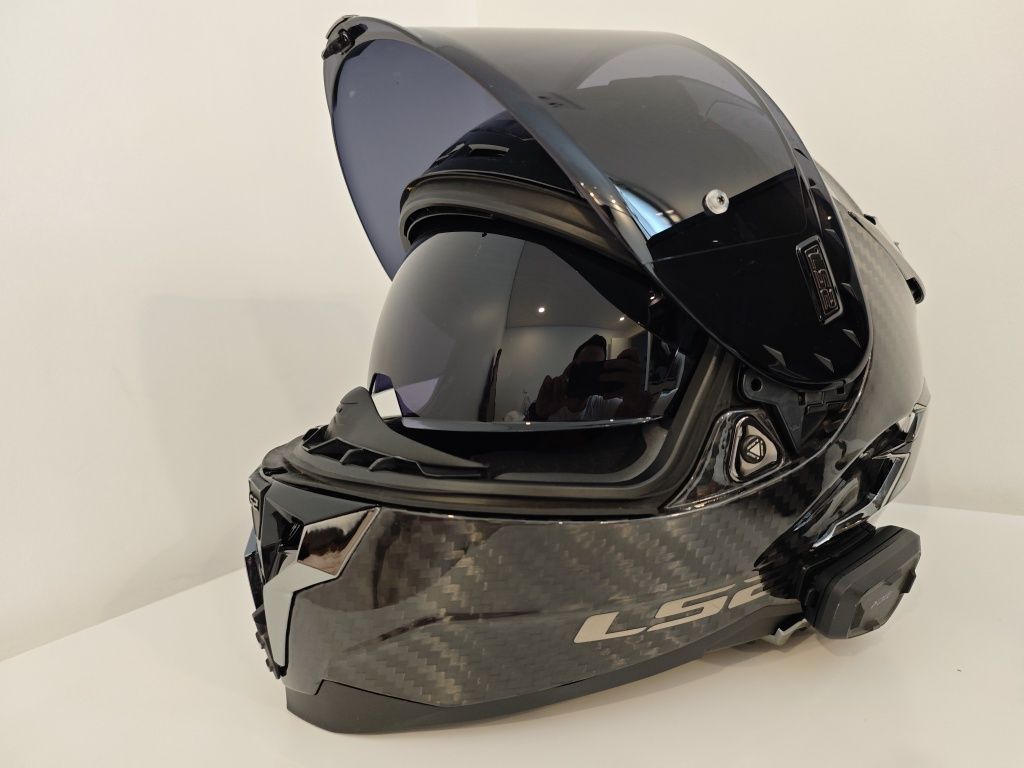 LS2 Challenger Carbono GT + Cardo