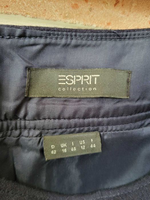 Wełniana ciepła spódnica spódniczka mini Esprit 40 42 L XL casual zima