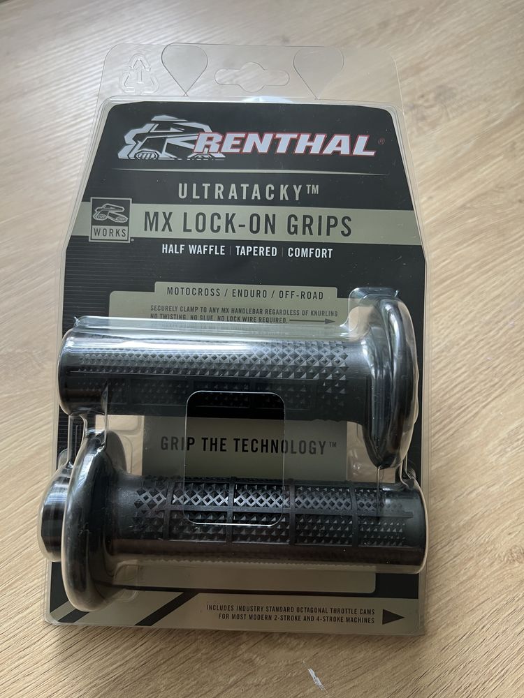 Renthal gripy Mx lock-on ultratack-tapered