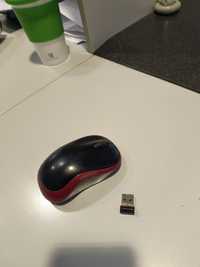 Мышь беспроводная Logitech M185 USB Red