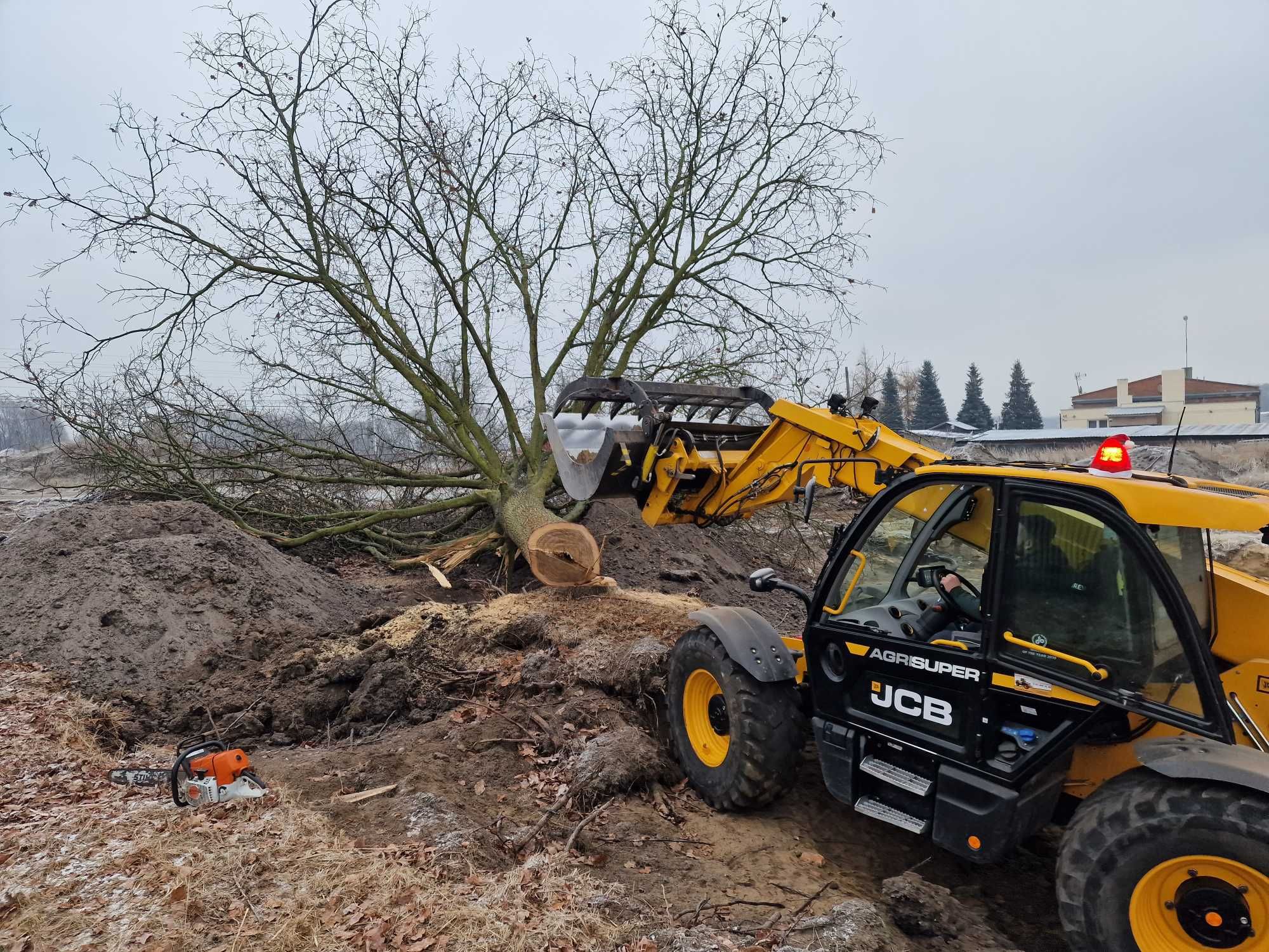 Usługi ładowarką teleskopowa JCB 542-70 rozladunek prace ziemne firmy