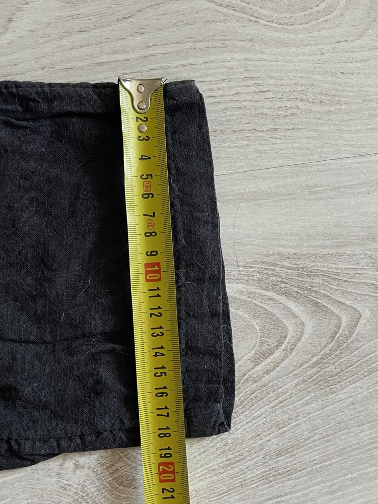 lniane spodnie regular fit, rozmiar M