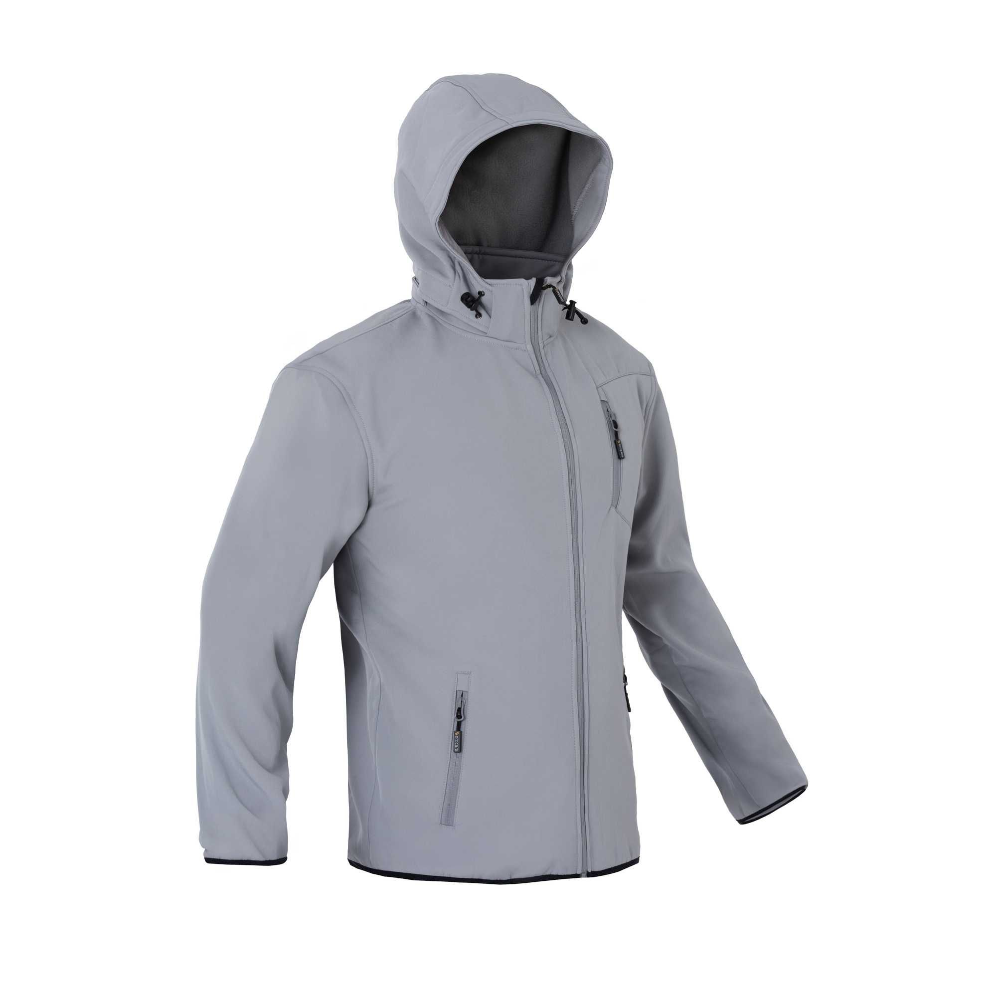 Kurtka SOFTSHELL z Kapturem Przeciwdeszczowa Nieocieplana rozmiar L