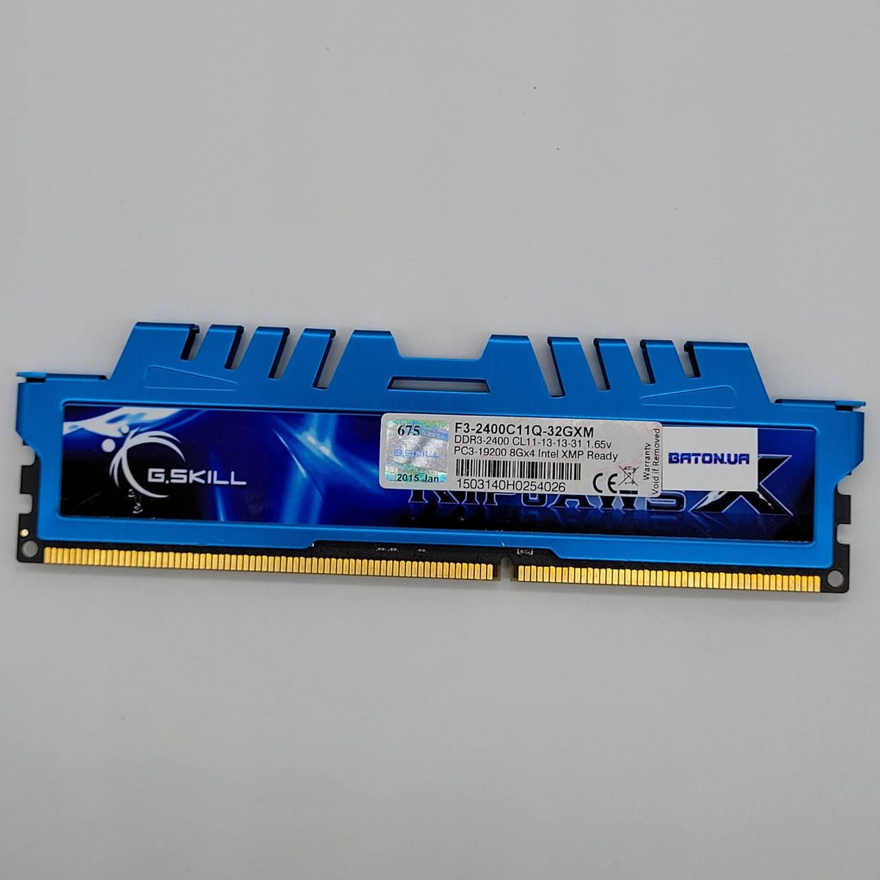 Ігрова оперативна пам'ять G.Skill RipjawsX DDR3 8Gb 2400MHz PC3-19200U
