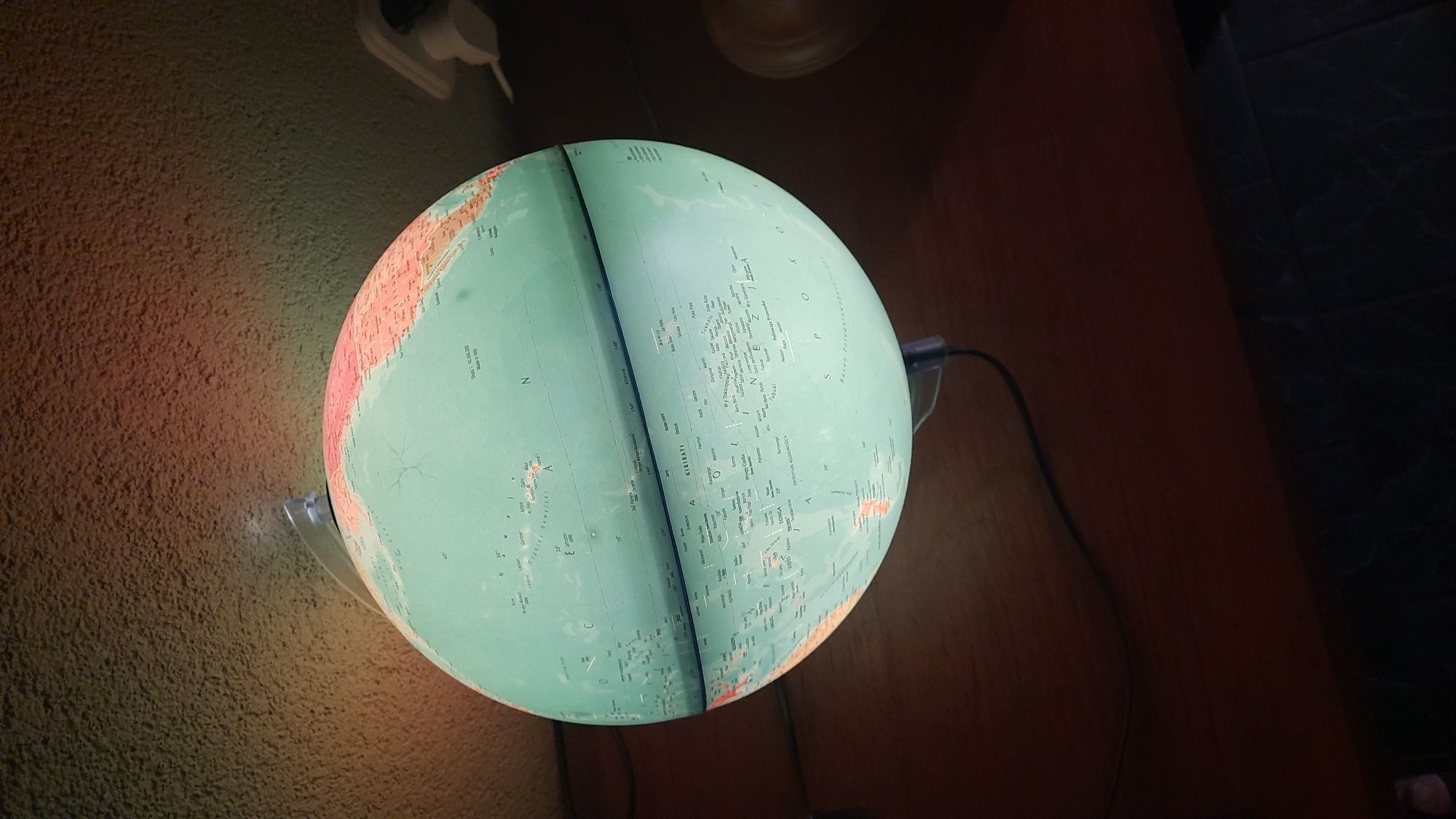 Lampa globus duża świecąca