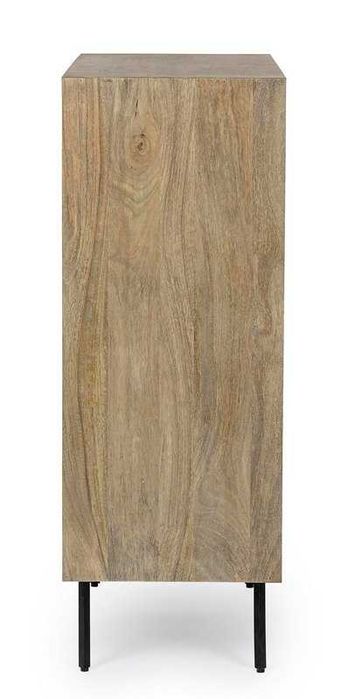 Komoda wysoka z drewna mango Darsey 4-drzwiowa 92x40x110cm Bizzotto