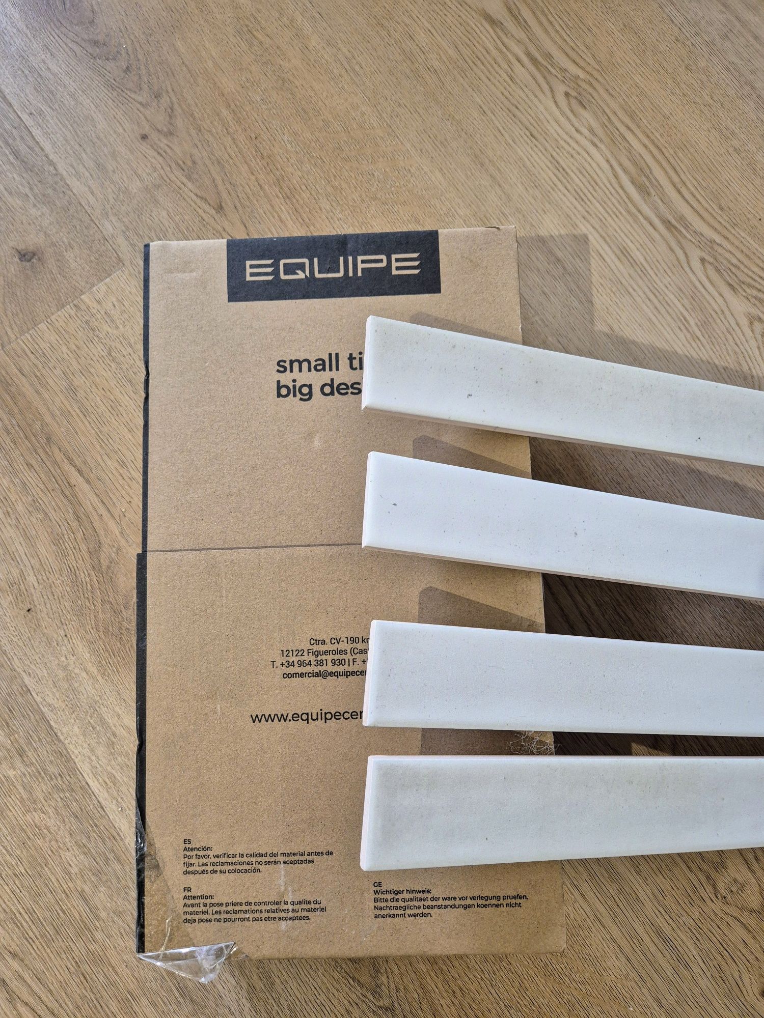 Equipe Massimo White 5x40 biała płytka cegiełka 1 opakowanie 50 szt