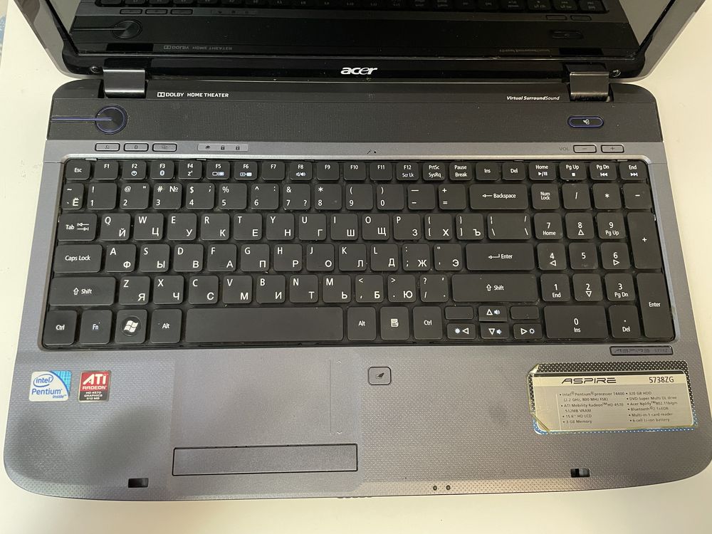 Ноутбук Acer Aspire 5738ZG на запчастини