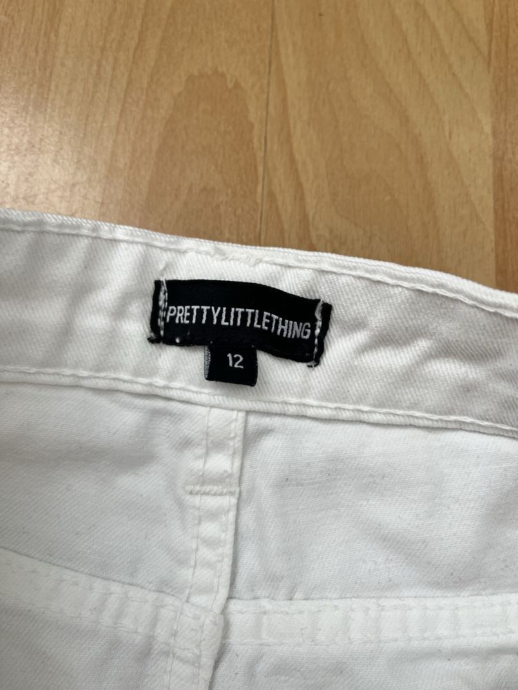 Спідниця біла джинсова PrettyLittleThikg 12p 38/40р М/L