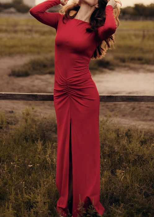 Вечірня сукня , сукня для фотосессії , червона сукня , святкова сукня