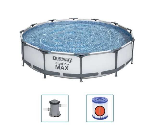 Piscina BESTWAY Steel (366 x 76)  +  Cobertura, ARTIGOS NOVOS