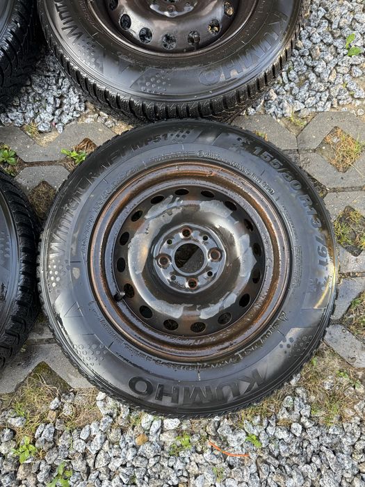 Felgi 4x98 155/80/13" opony zima Kumho 21r Fiat Panda Punto Seicento