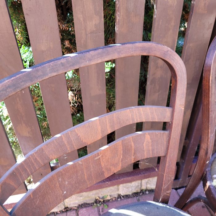 Stare 4  krzesla bukowe gięte, prl