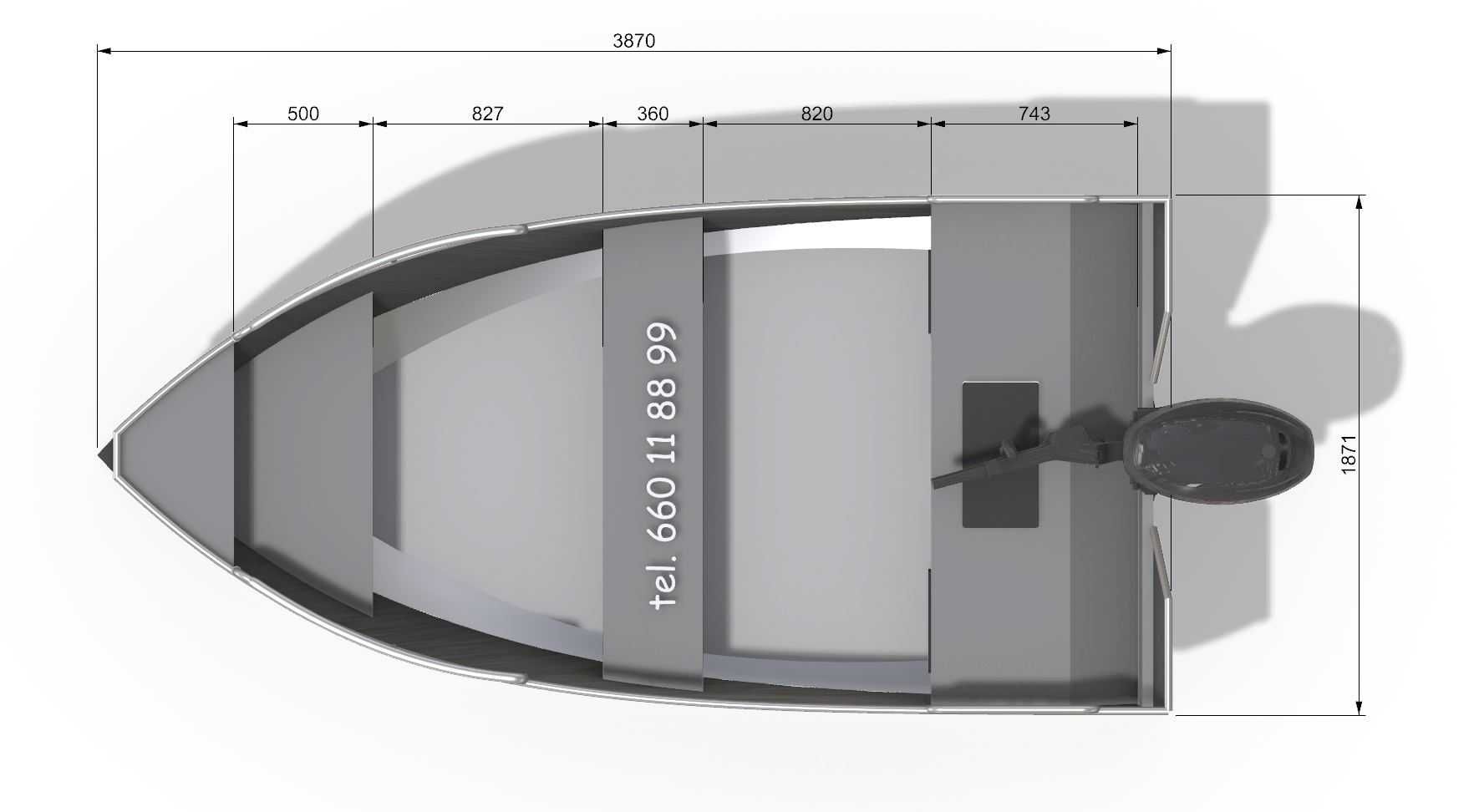 390 Łódź wędkarska aluminiowa wykroje łodzi aluminiowej cnc aluminium