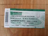 Entrada usada Sporting x Real Madrid (9/8/2000)