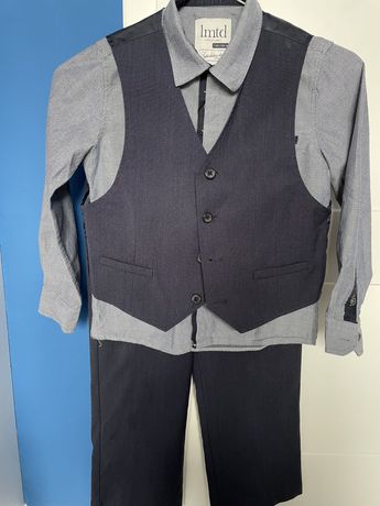 3 częściowy komplet 7-8 lat koszula, spodnie, kamizelka
