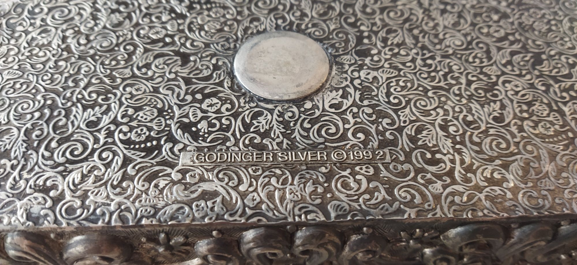Caixa de jóias banhada a prata Godinger