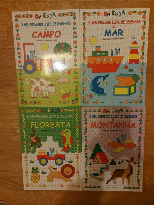Vendo livros novos (autocolantes/seguir linhas tracejadas)-pré escolar