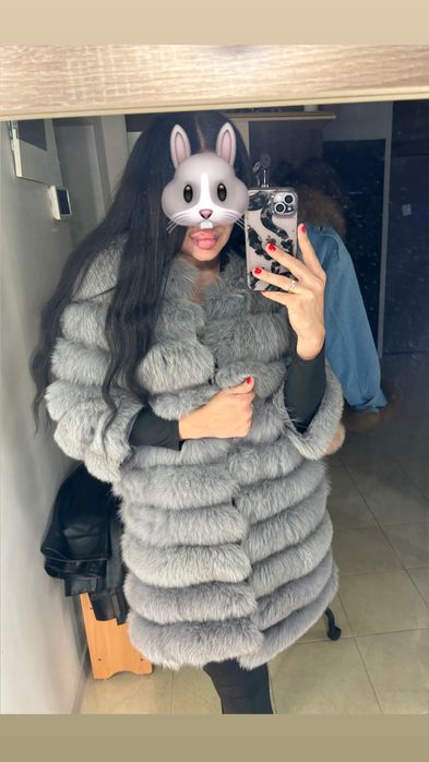 Меховая жилетка песец желетка писец песцовая шуба шубка трансформер