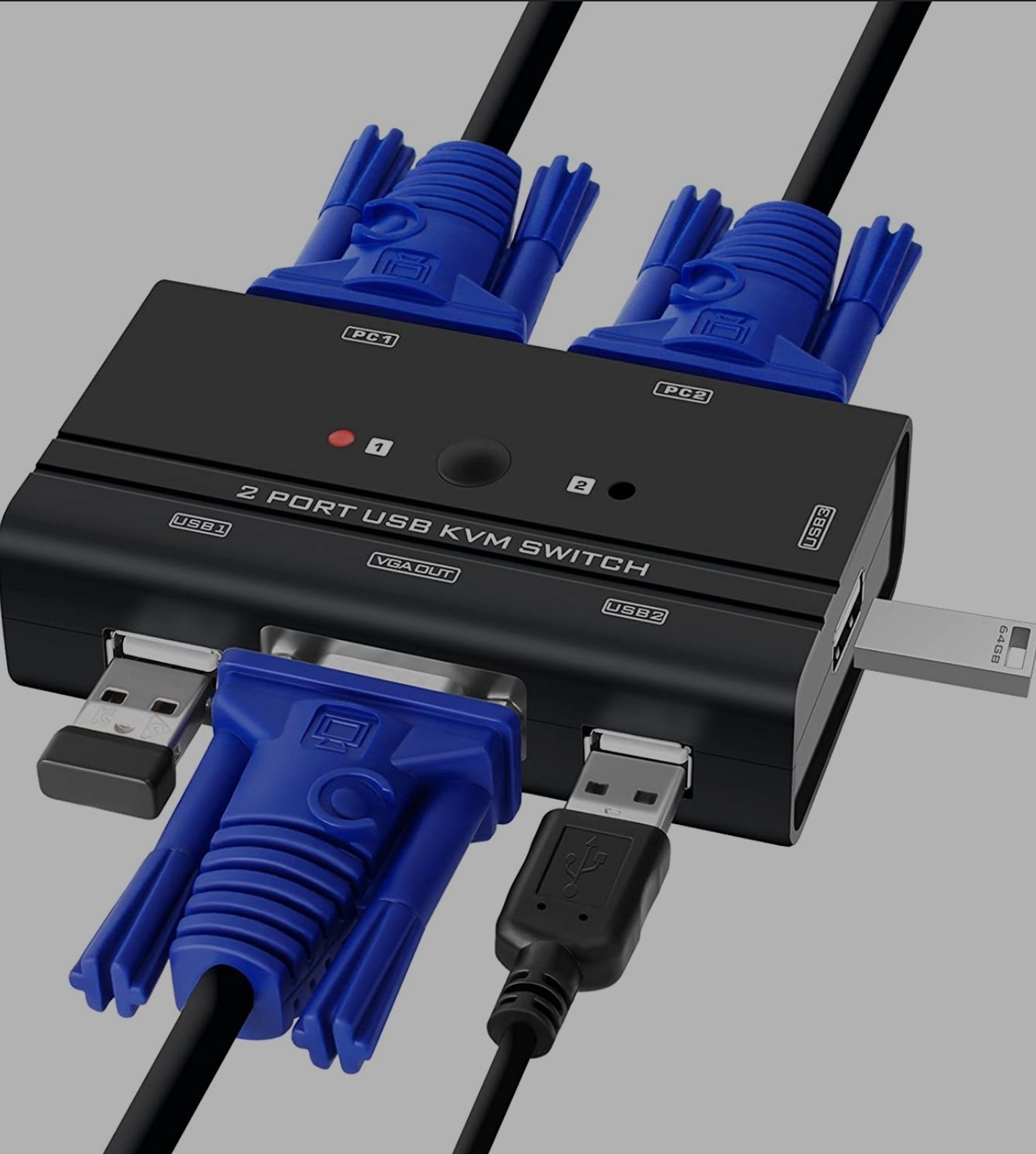 Przełącznik USB VGA kvm