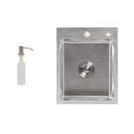 Мойка для кухни Lidz  H4050  интегрированная Brushed Steel 3,0/1,0 мм