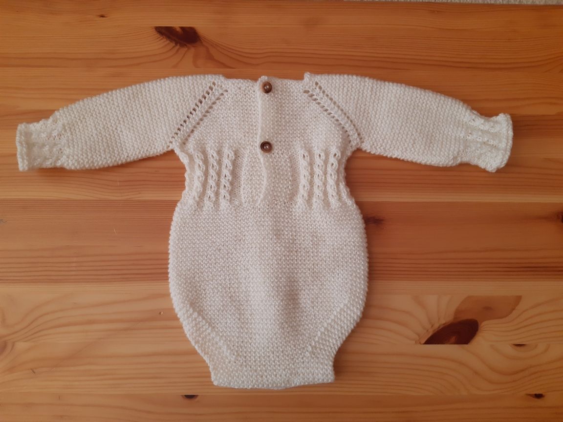 Fofo em lã e acrílico, 1 mês, tricot