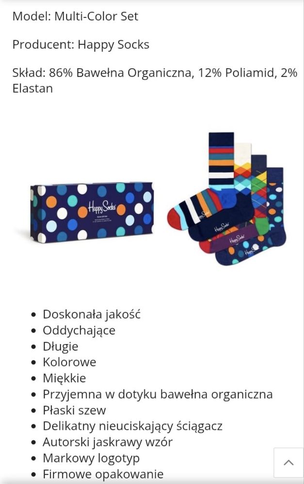 Skarpetki Happy Socks box