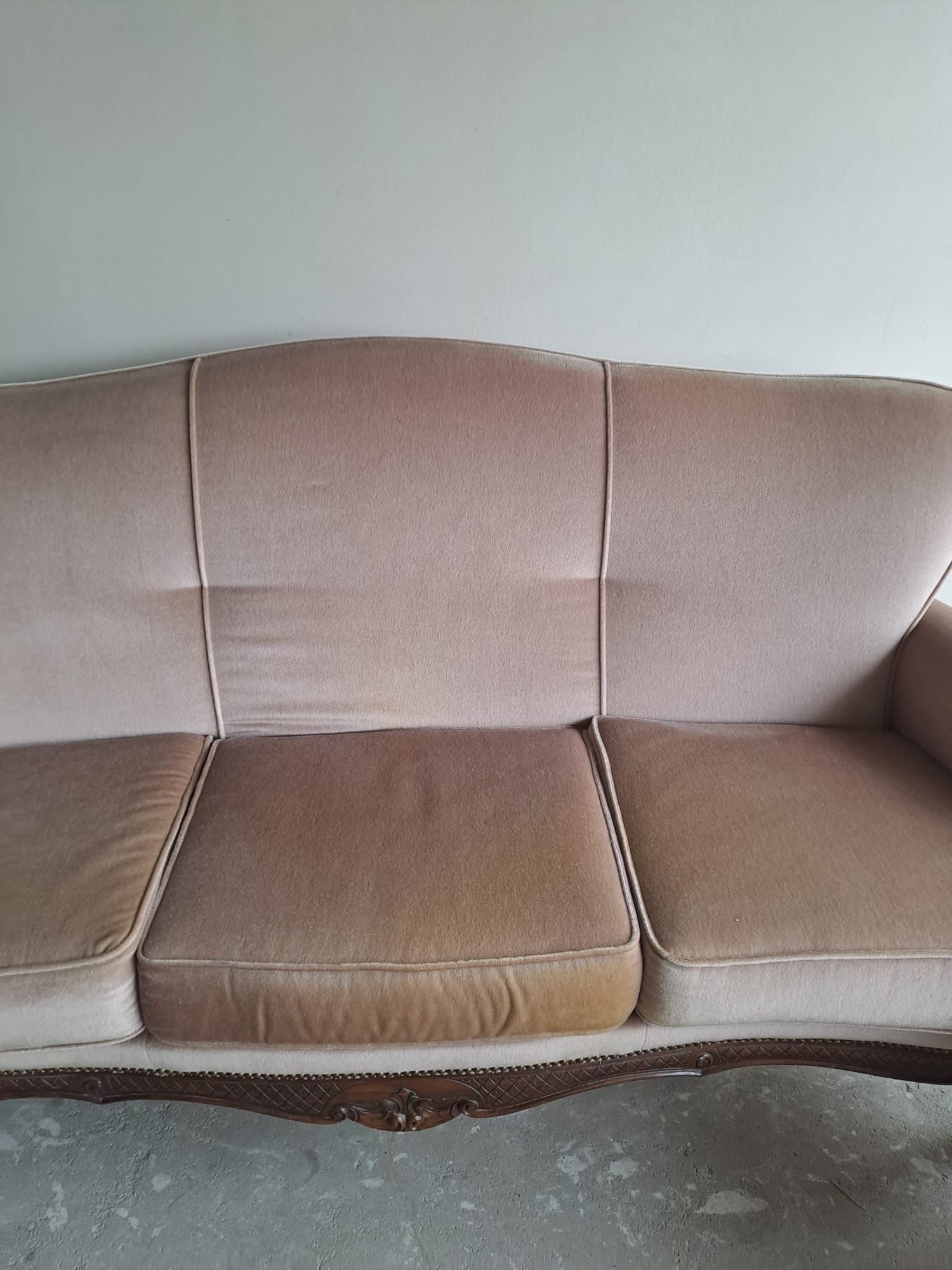 Sofa w stylu ludwikowskim fotele komplet wypoczynkowy