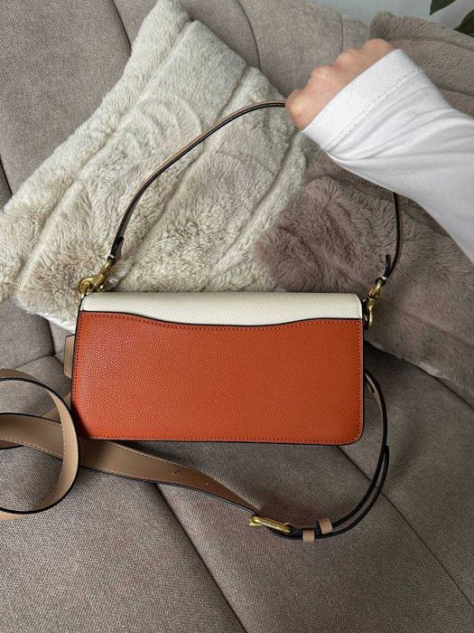 Coach Tabby Shoulder-шкіряна жіноча люкс сумка з коробкою та пильником