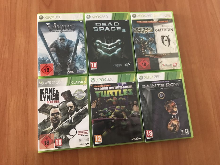 Лот 6 лицензионных игр XBOX 360 диски оригинал