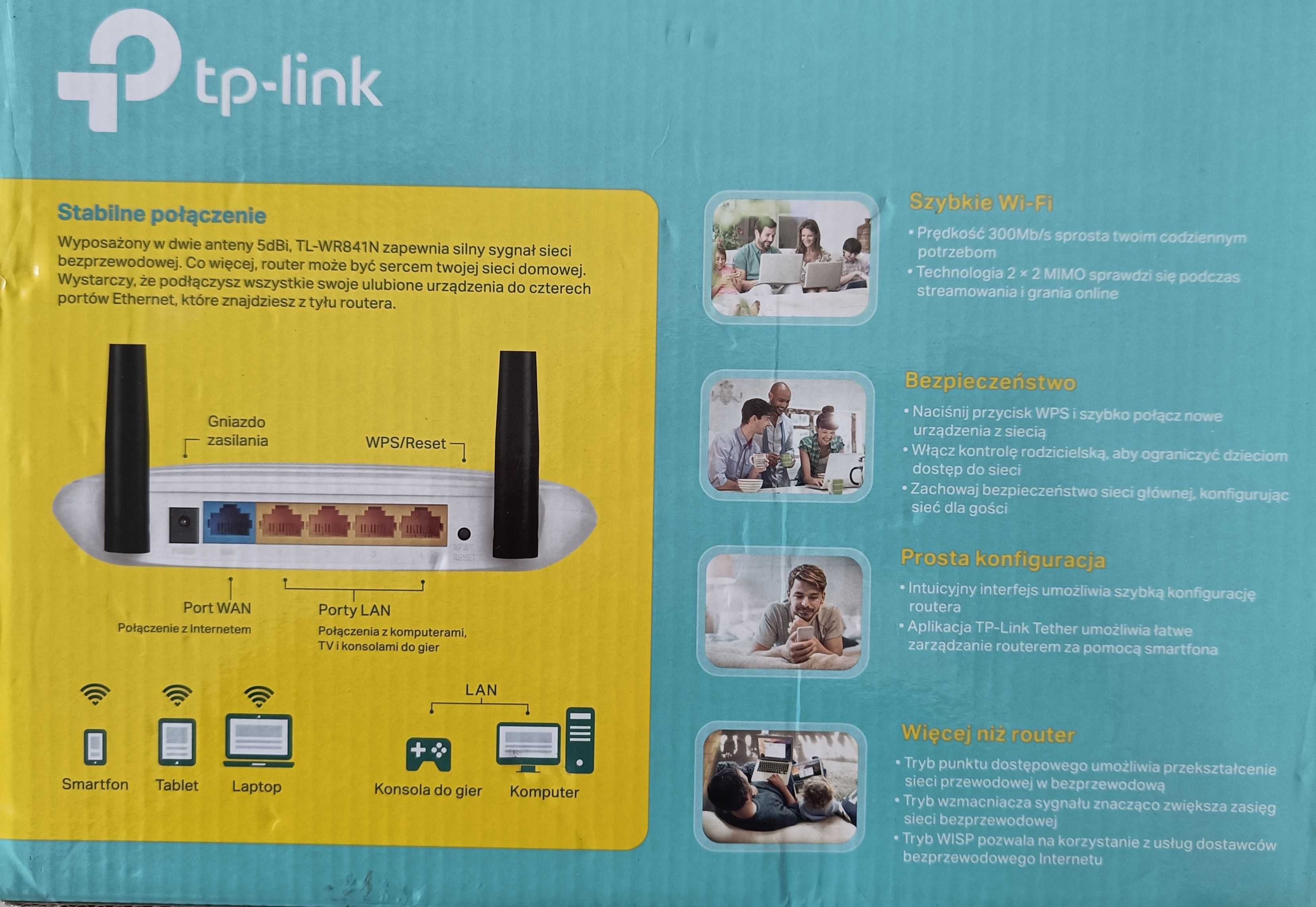Router bezprzewodowy TP-Link TL-WR841N