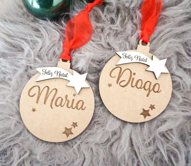 Bolas de Natal personalizadas