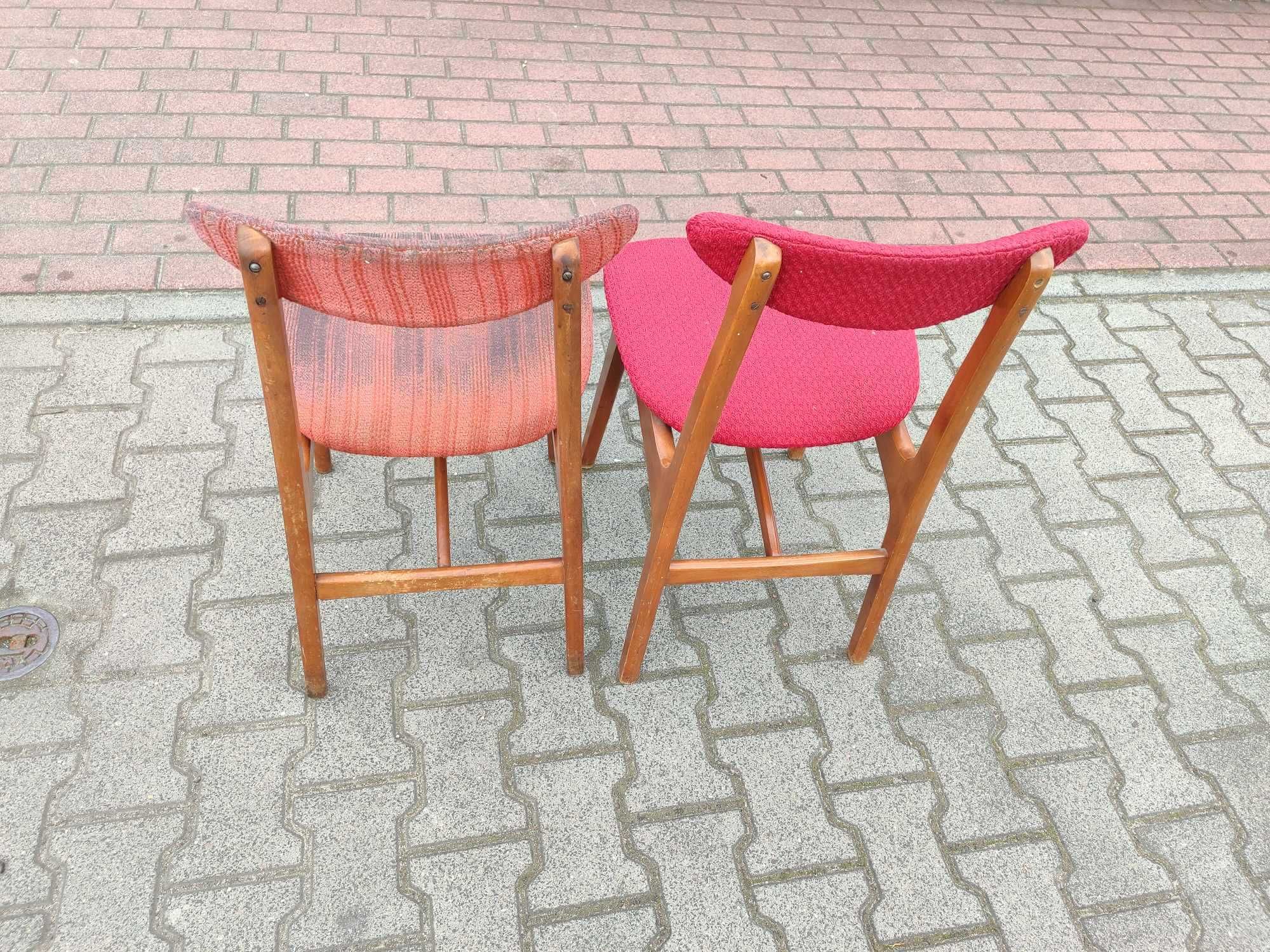 Krzesła HAŁAS Krzesła  200-190. 1960 komplet 2 sztuki DO renowacji