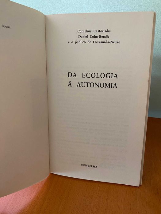 Da Ecologia à Autonomia - Cornelius Castoriadis, Daniel Cohn-Bendit