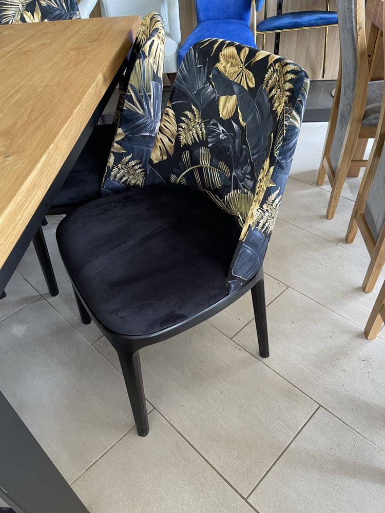 Stół z krzesłami rozkladany loft lite drewno NOWE