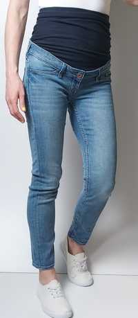 H&M MAMA_jeansy ciążowe Skinny Ankle_36/S L32
