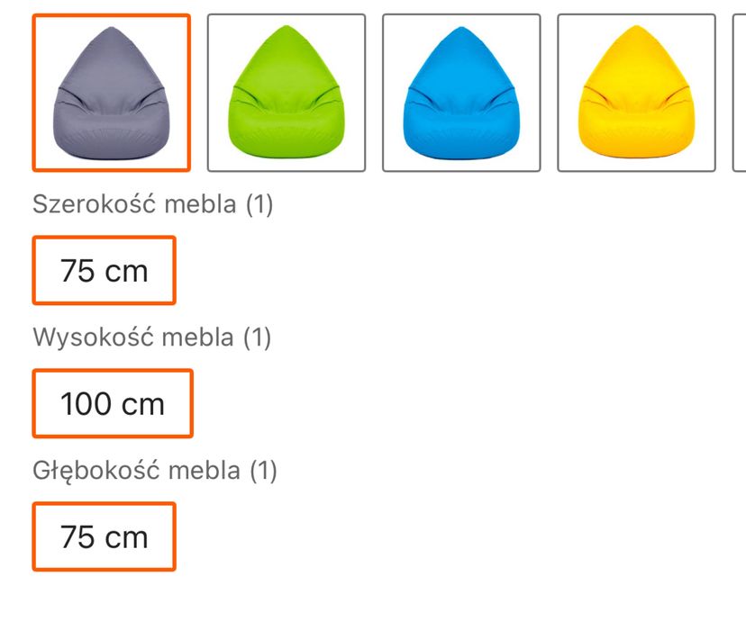 Pufa xxl do siedzenia