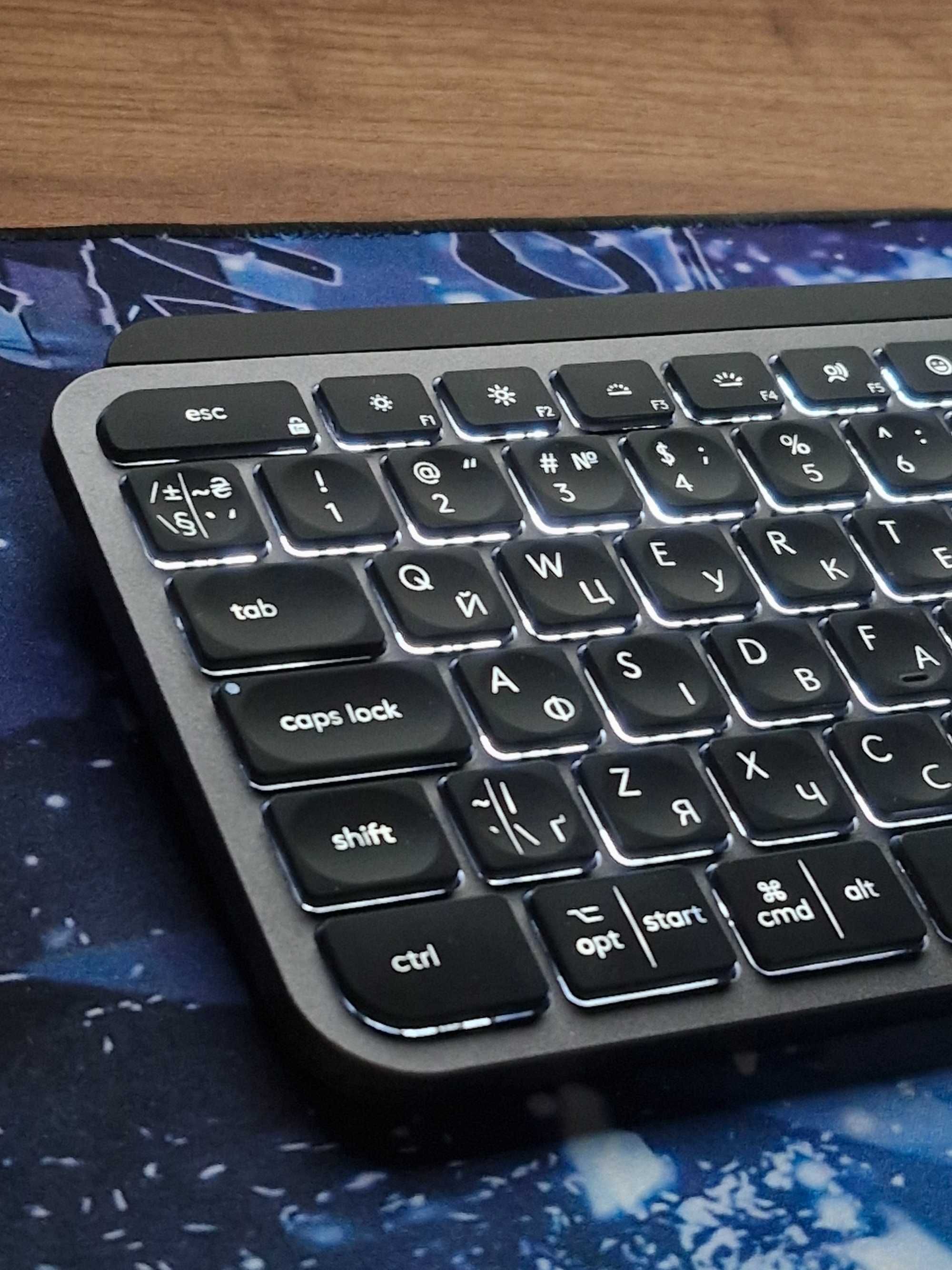 Клавиатура черная Logitech MX Keys S Advanced Illuminated
